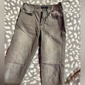Aeropostle Charcoal Distressed Ankle Skinny Jeans